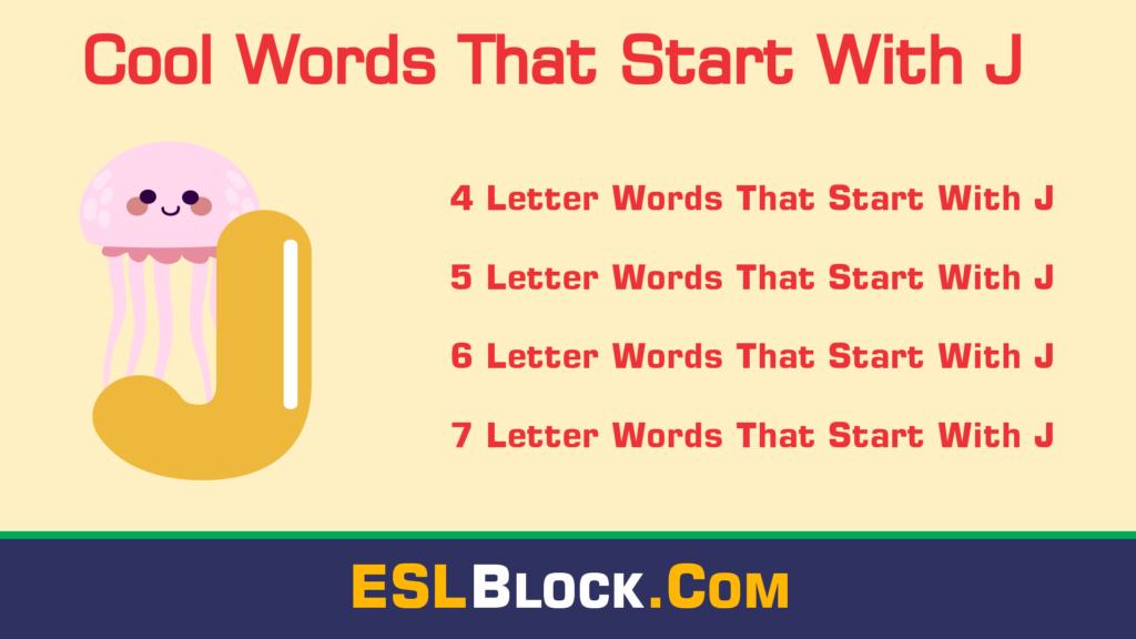 Awesome Cool Words That Start with J English as a Second Language