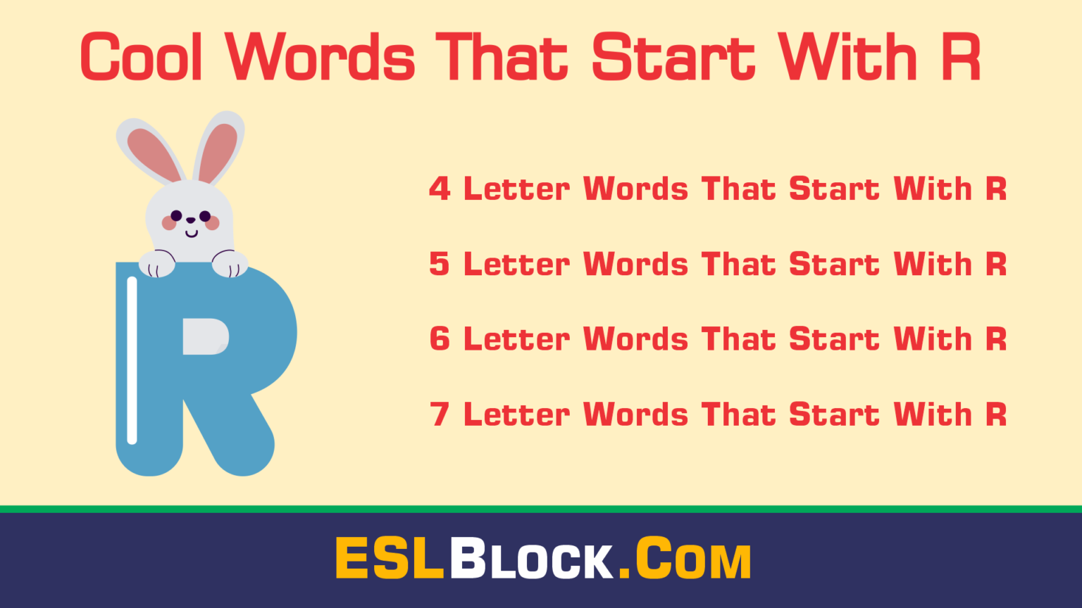 Awesome Cool Words That Start with R  English as a Second Language