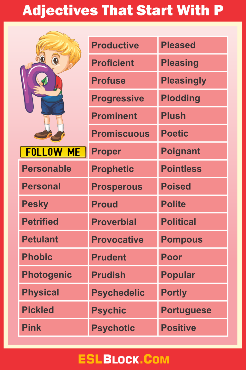 Adjectives That Start With P – English as a Second Language