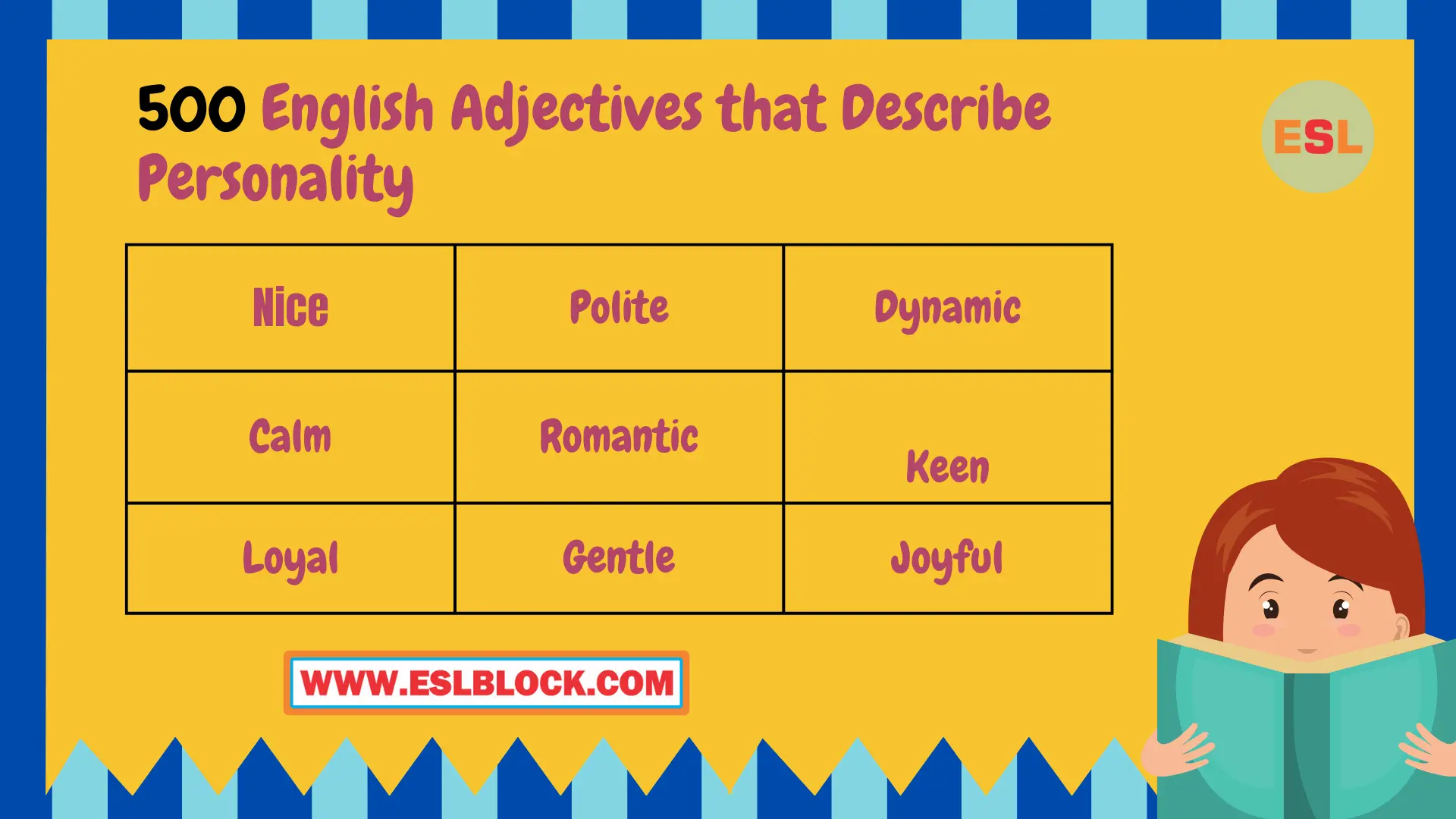 Person describe adjective to Positive Adjectives