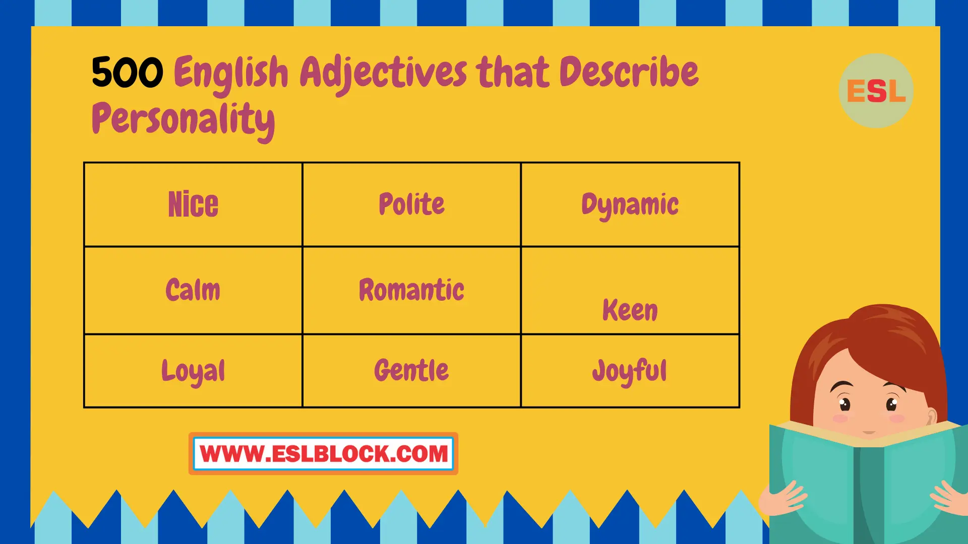 500 English Adjectives That Describe Personality English As A Second 