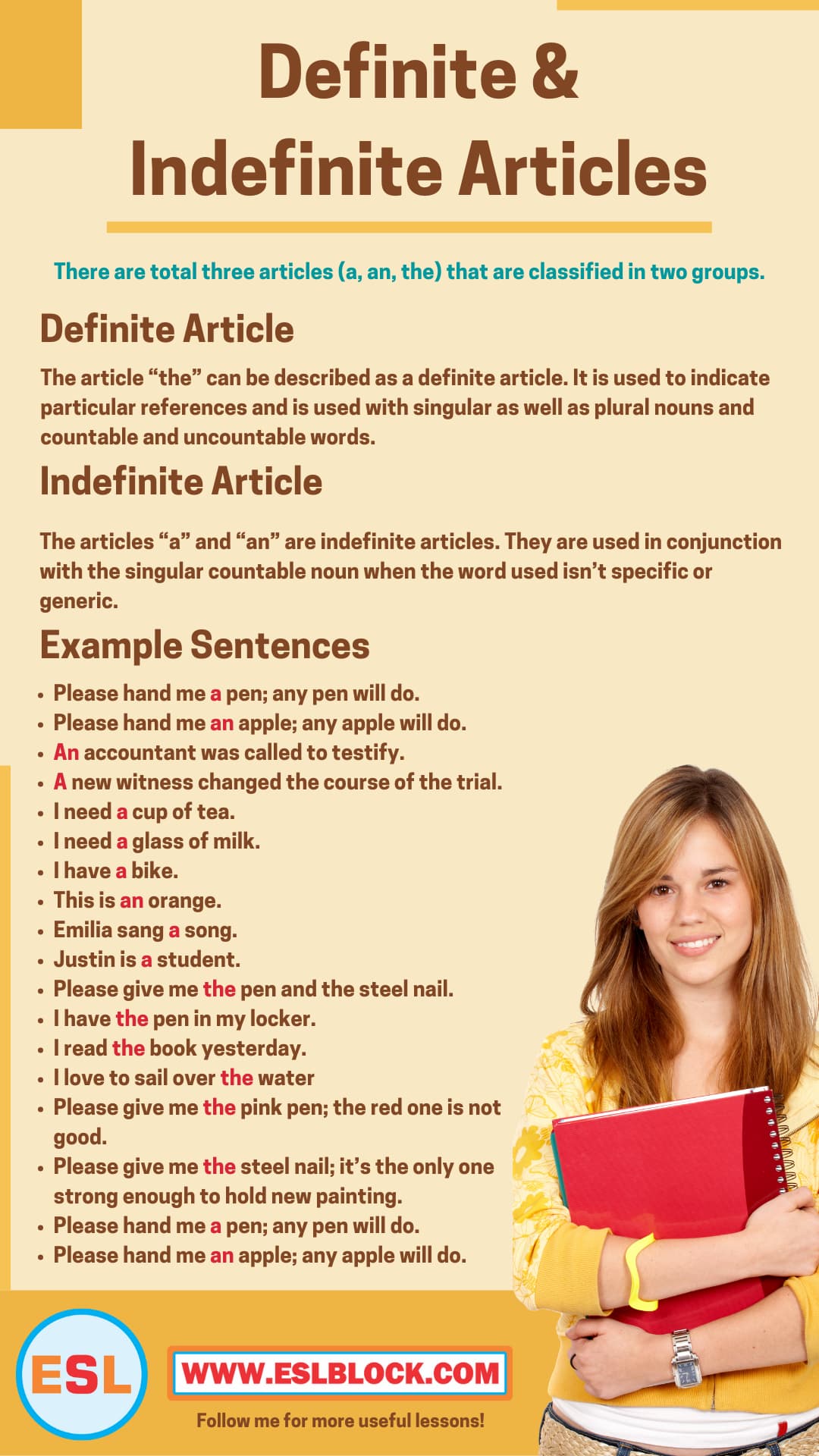 Article Before an Adjective, Articles, Choosing A or An, Definite and Indefinite Articles, Definite Article, Indefinite Article, Indefinite Articles with Uncountable Nouns, Omission of Articles, Rules of Using Articles with Examples, Types of Articles, Using Articles with Pronouns, What are Articles, What are Definite and Indefinite Articles, What are Definite and Indefinite Articles in English Grammar