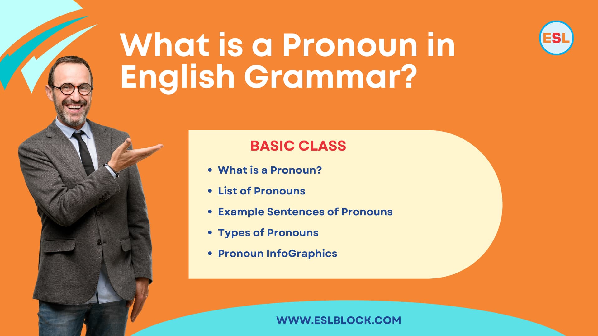 English Grammar, Parts of Speech, Parts of Speech in English Grammar, Pronoun, What is a Pronoun, Personal pronouns, Antecedents, Relative pronouns, Demonstrative pronouns, Indefinite pronouns, Reflexive pronouns, Intensive pronouns, Possessive pronouns, Interrogative pronouns, Reciprocal pronouns, Distributive pronouns,