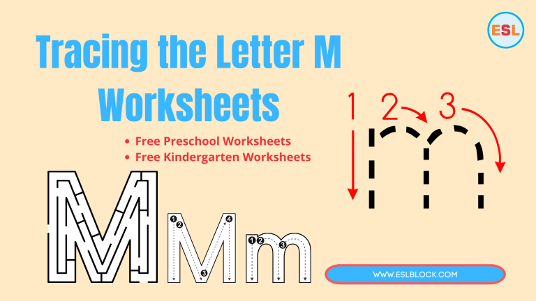 Alphabet M Printable Worksheets, Free Worksheets, Kindergarten Worksheets, Letter M Printable Worksheets, Preschool Worksheets, Tracing the Letter M, Tracing the letter M Printable, Tracing the Letter M Worksheets, Tracing Worksheets, Worksheets