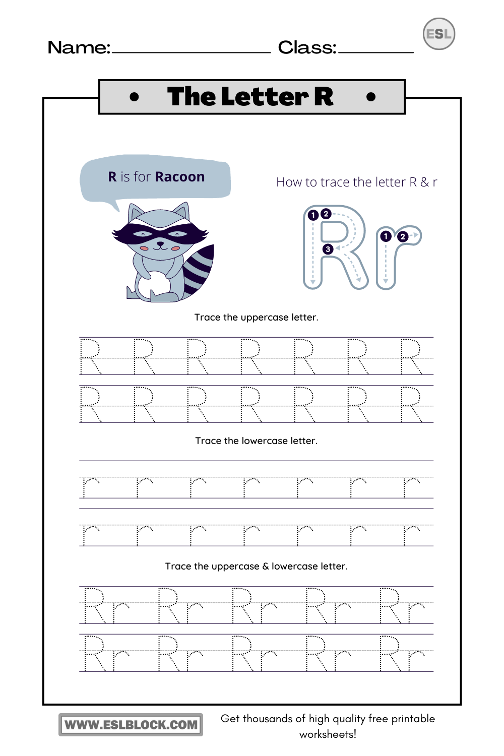 Alphabet R Printable Worksheets, Free Worksheets, Kindergarten Worksheets, Letter R Printable Worksheets, Preschool Worksheets, Tracing the Letter R, Tracing the letter R Printable, Tracing the Letter R Worksheets, Tracing Worksheets, Worksheets