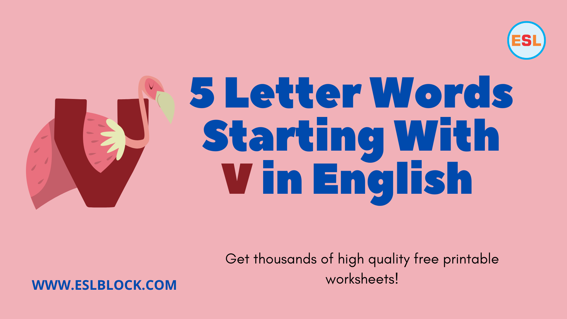 5 Letter Words Starting With V In English