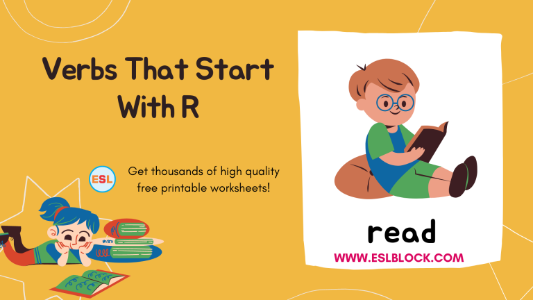 4 Letter Verbs, 5 Letter Verbs Starting With R, Action Words, Action Words That Start With R, English, English Grammar, English Vocabulary, English Words, List of Verbs That Start With R, R Action Words, R Verbs, R Verbs in English, Verbs List, Verbs That Start With R, Vocabulary, Words That Start With R