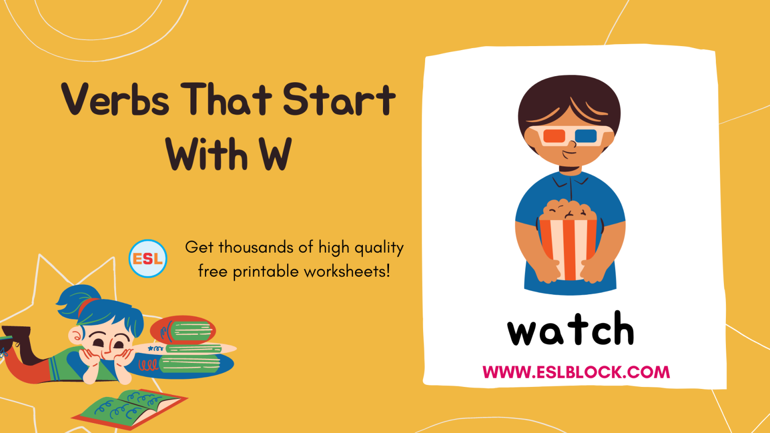 Verbs That Start With W English as a Second Language