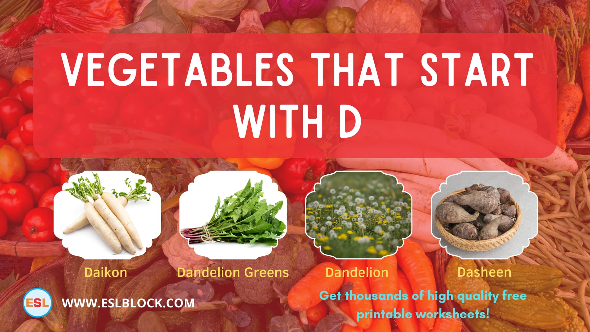 Vegetables That Start With D English As A Second Language