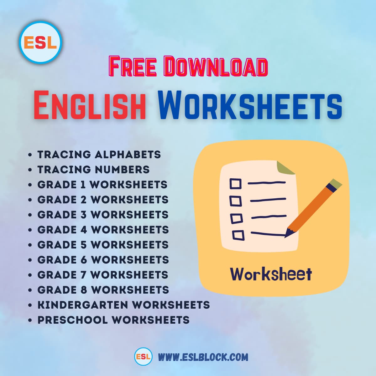 English Worksheets