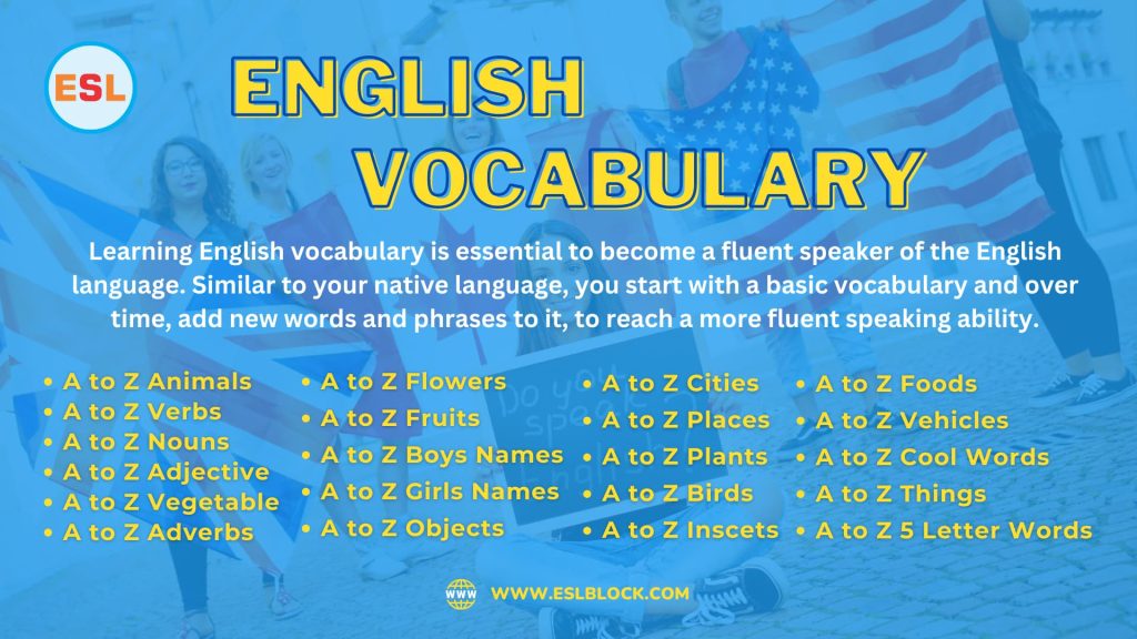English as a Second Language - English Vocabulary