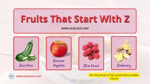 Fruits that start with Z