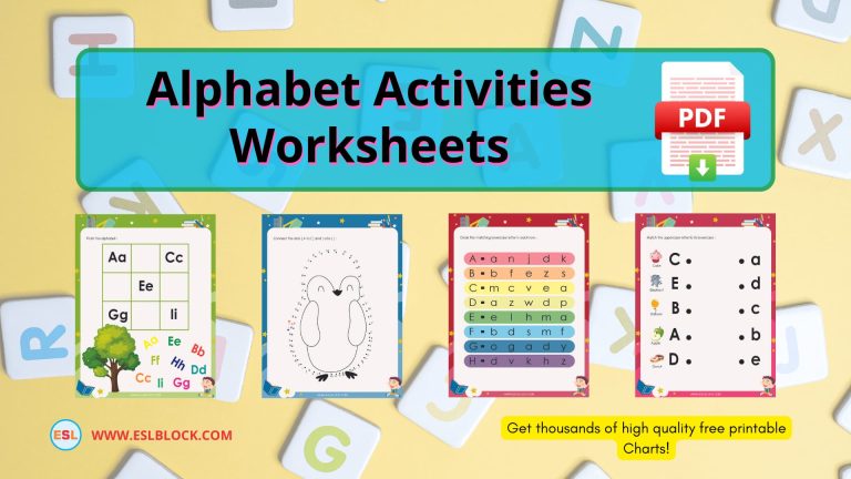 Alphabet Activities Worksheets