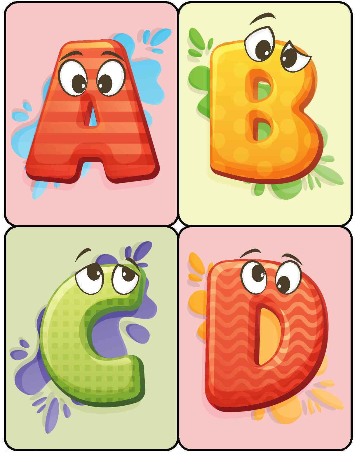 Alphabet Flashcards Worksheets – NBKomputer