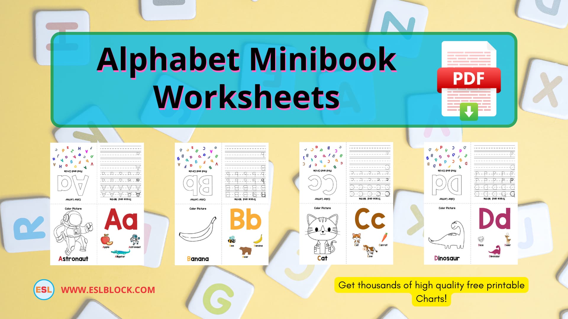 Alphabet Minibook Worksheets
