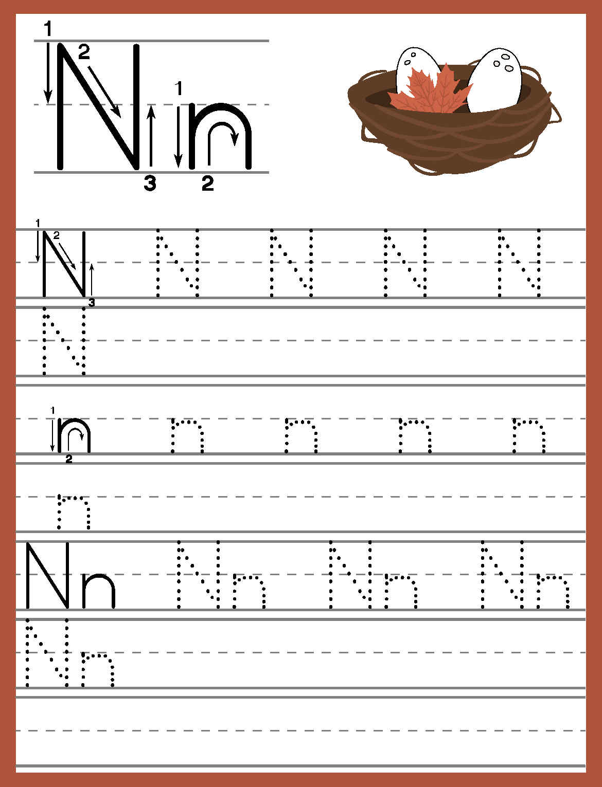 Alphabet Trace and Write Worksheets - English as a Second Language