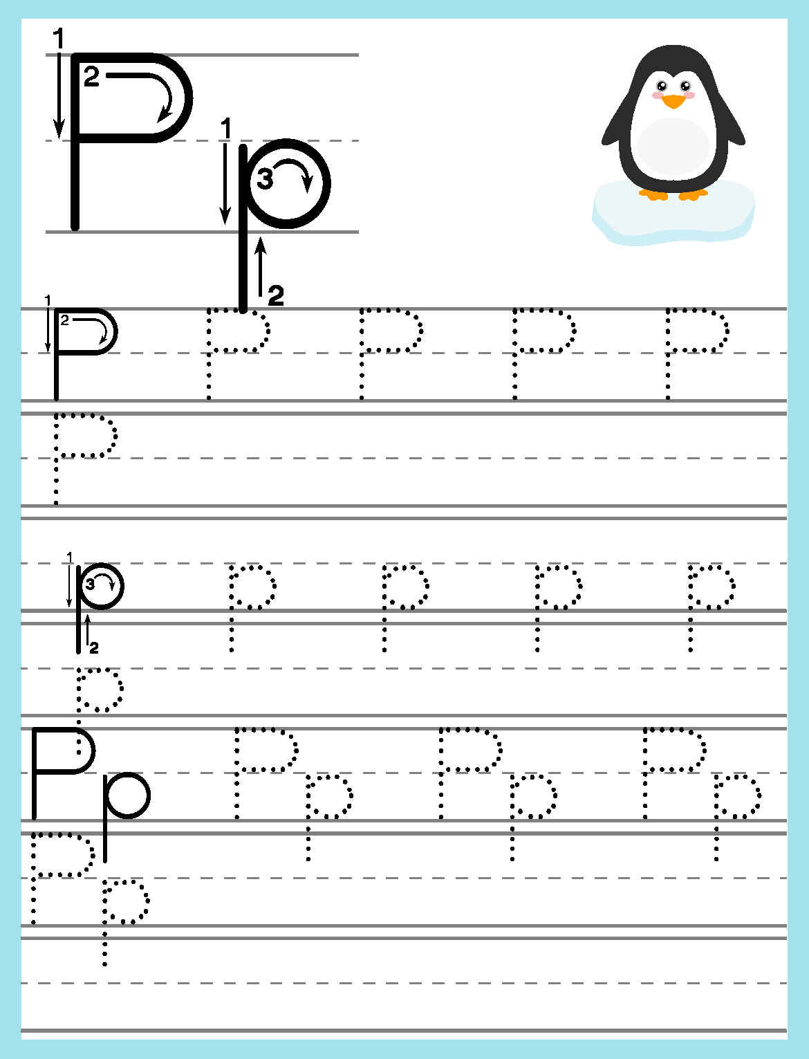 Alphabet Trace and Write Worksheets