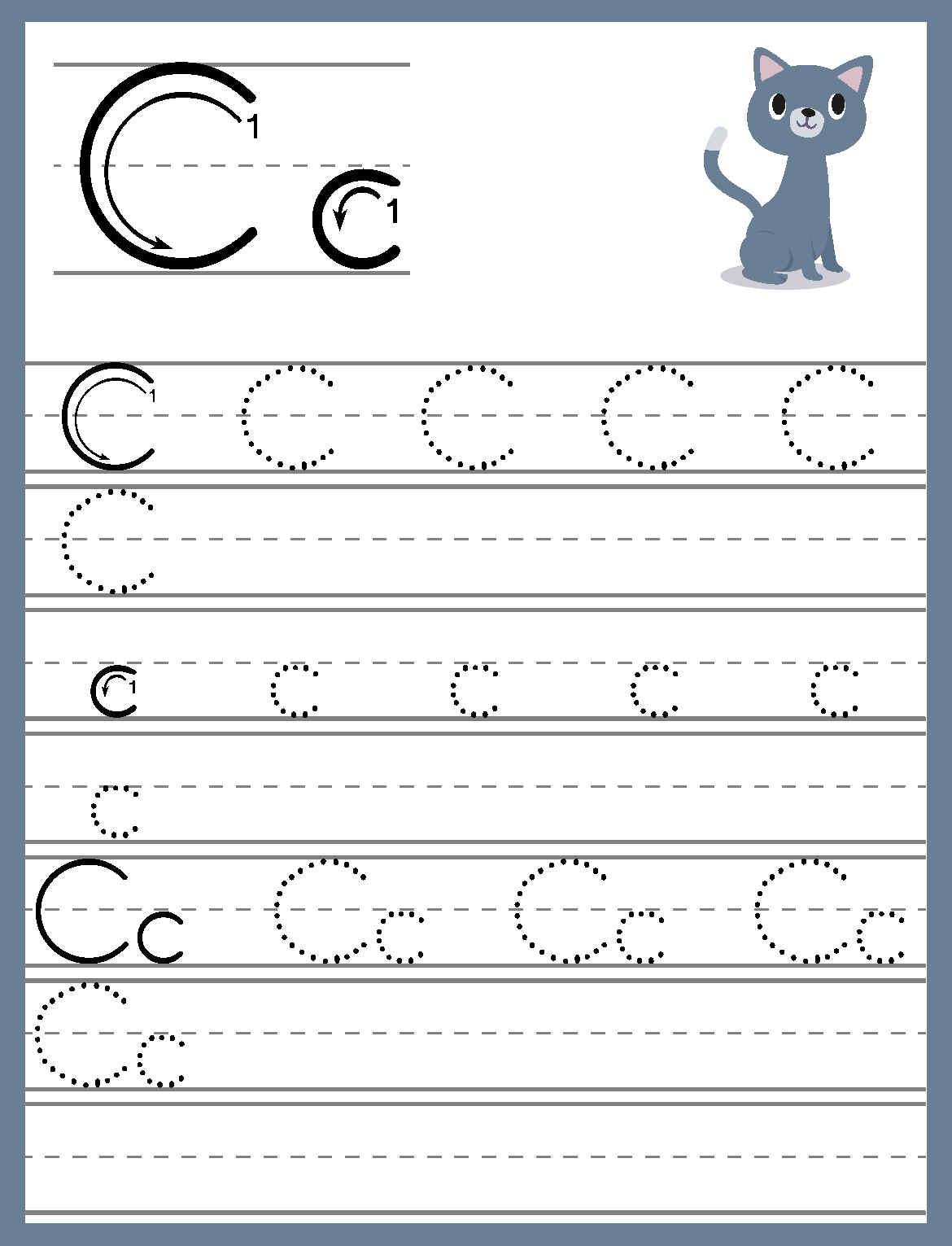 Alphabet Trace and Write Worksheets