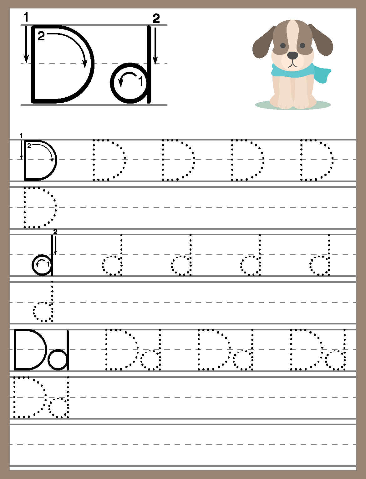 Alphabet Trace and Write Worksheets - English as a Second Language