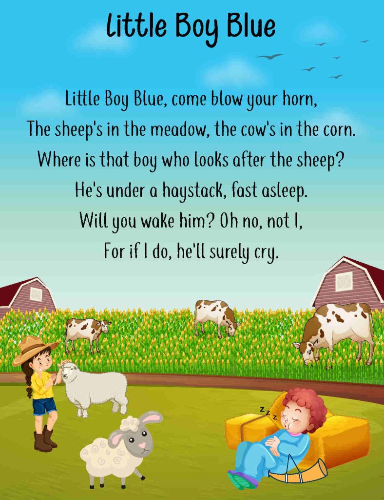 Nursery Rhyme Worksheets - English as a Second Language