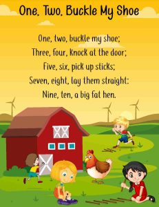 Nursery Rhyme Worksheets - English as a Second Language