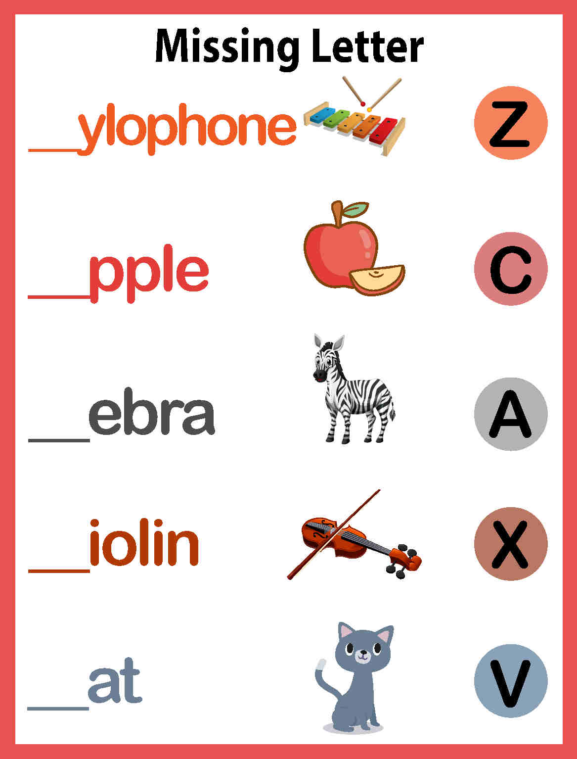 Missing Letter Worksheets are an effective way to help students master the alphabet. These worksheets are designed to provide students with a fun and engaging way for Missing Letter.