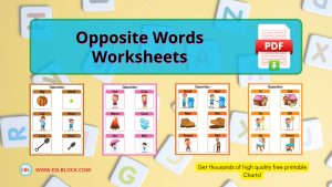 Opposite Words Worksheets