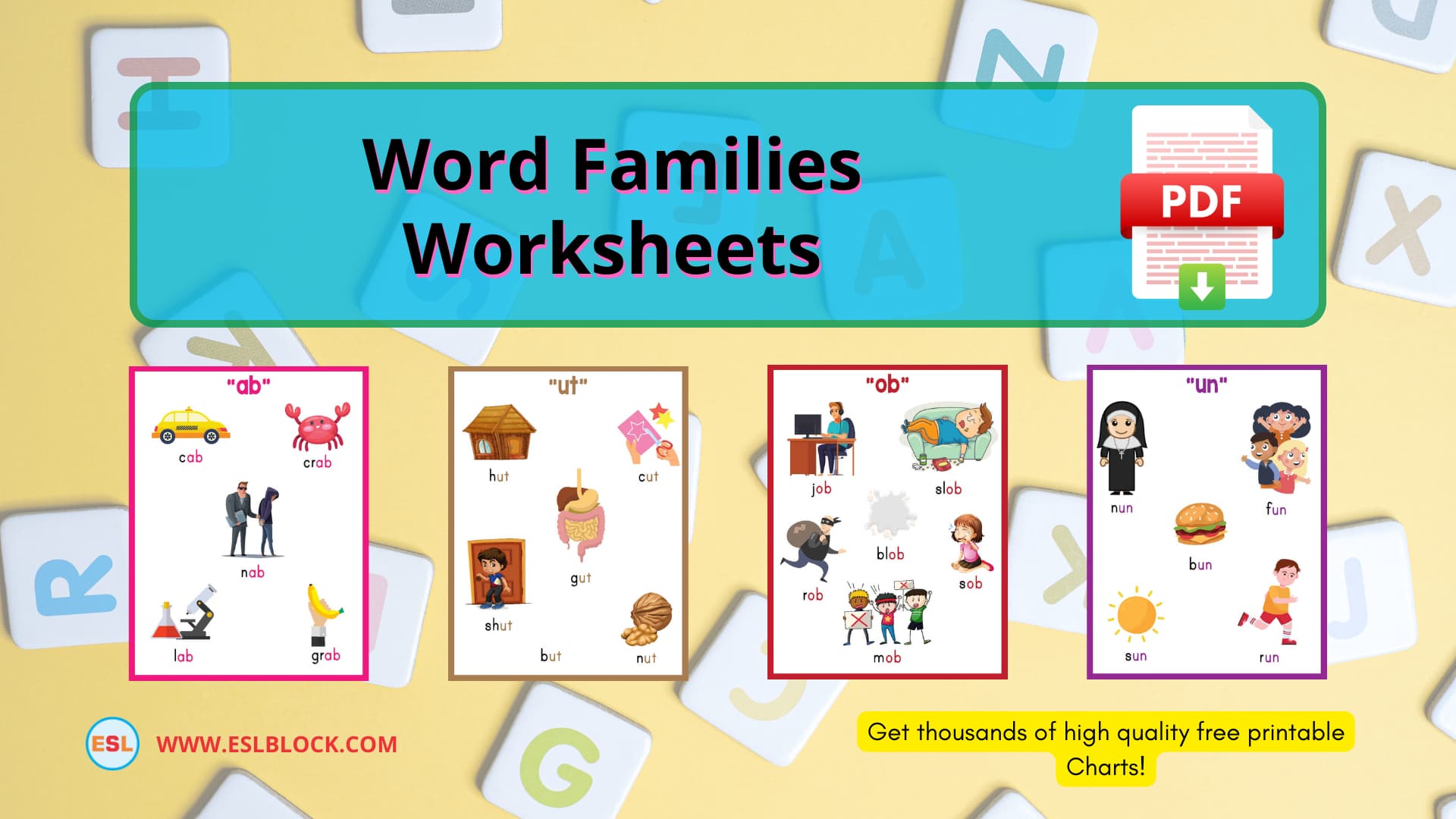 Word Families Worksheets