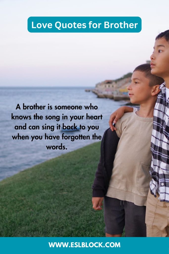 50 Love Quotes for Brother English as a Second Language