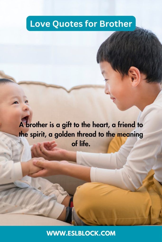 50 Love Quotes for Brother English as a Second Language