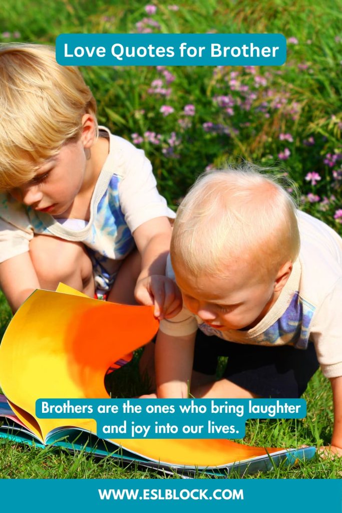 50 Love Quotes for Brother - English as a Second Language