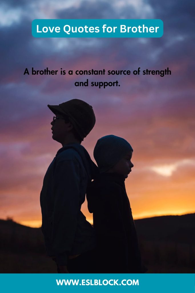 50 Love Quotes for Brother English as a Second Language