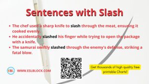 Sentences with Slash