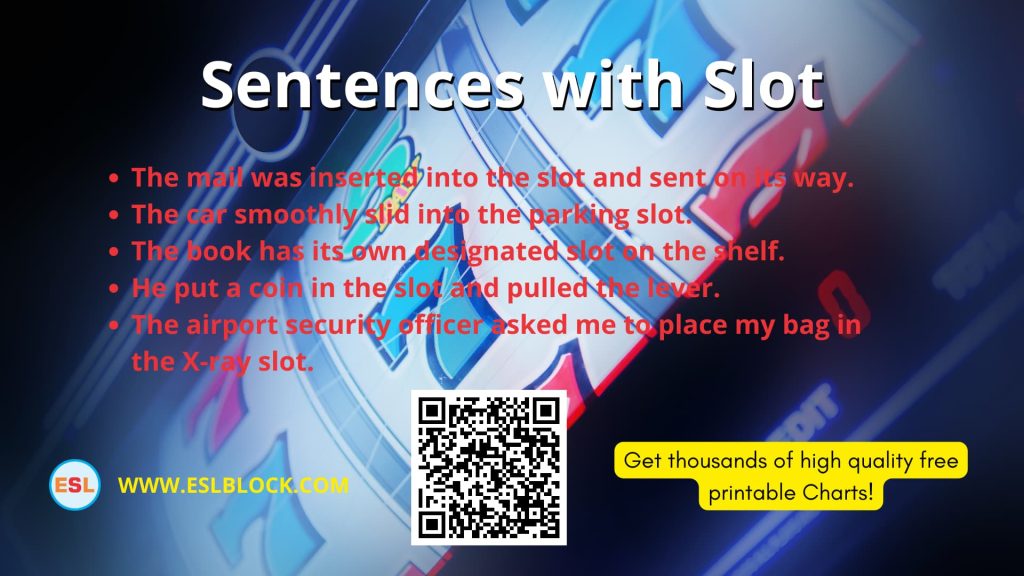 Sentences with Slip, What is another word for Slip? English as a