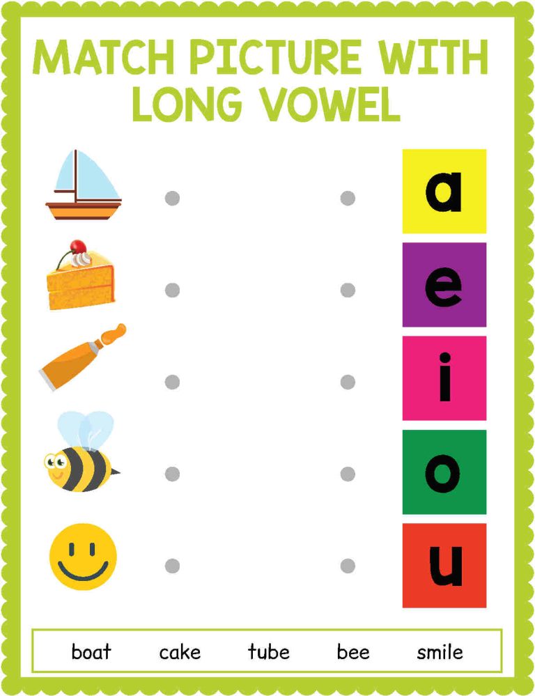 Vowels Worksheets - English as a Second Language