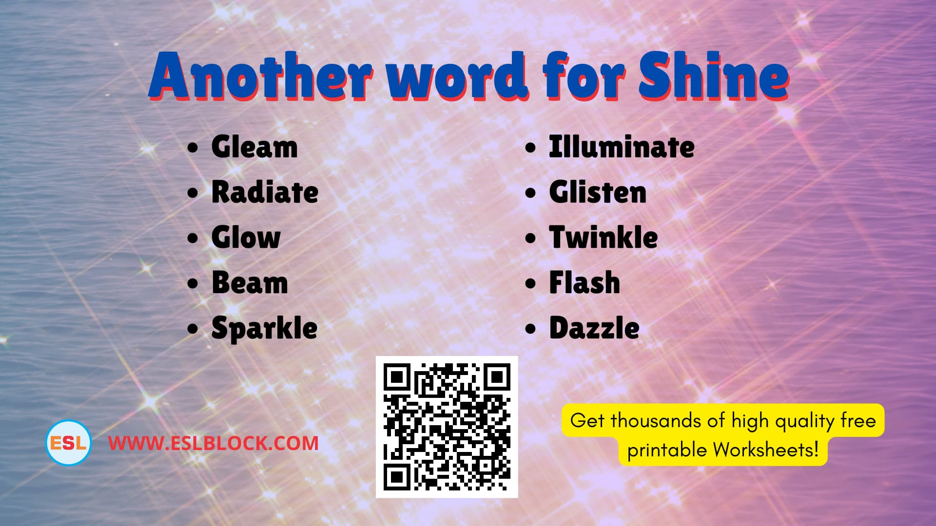What is another word for Shine