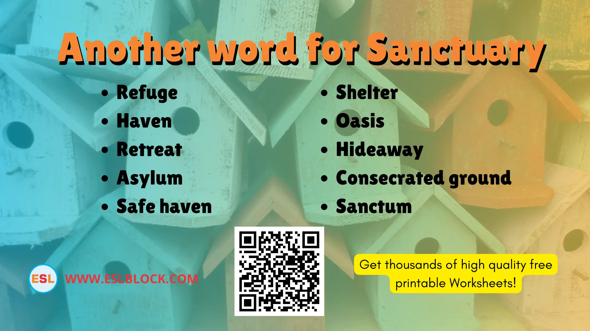 What is another word for Sanctuary