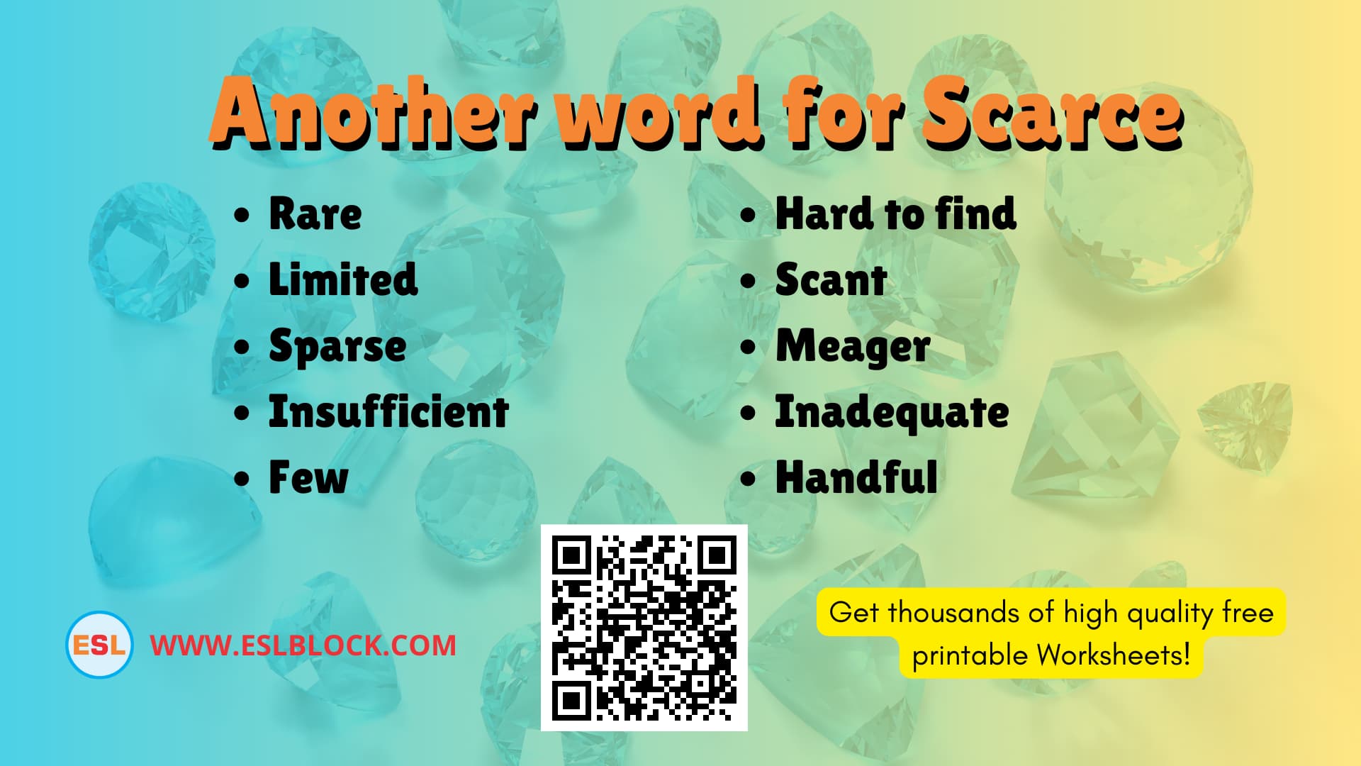 What is another word for Scarce? | Example Sentences with Scarce