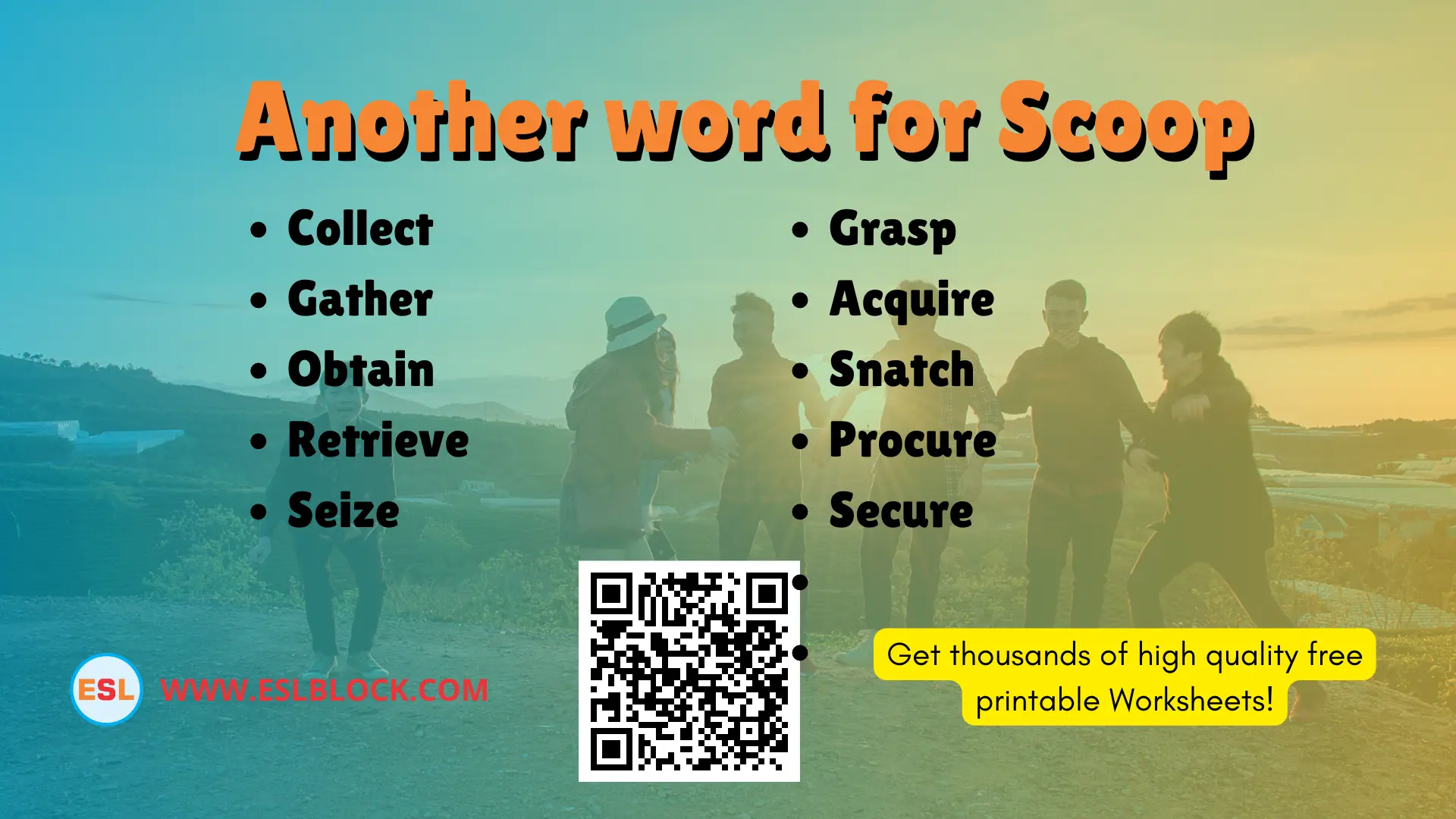 What Is Another Word For Scoop Example Sentences With Scoop English As A Second Language