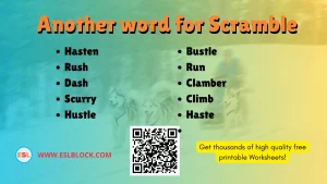 _What is another word for Scramble