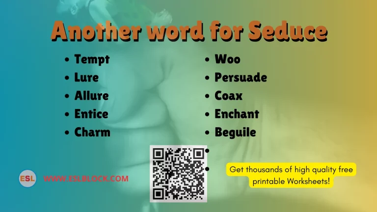 _What is another word for Seduce