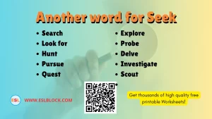 _What is another word for Seek (1)