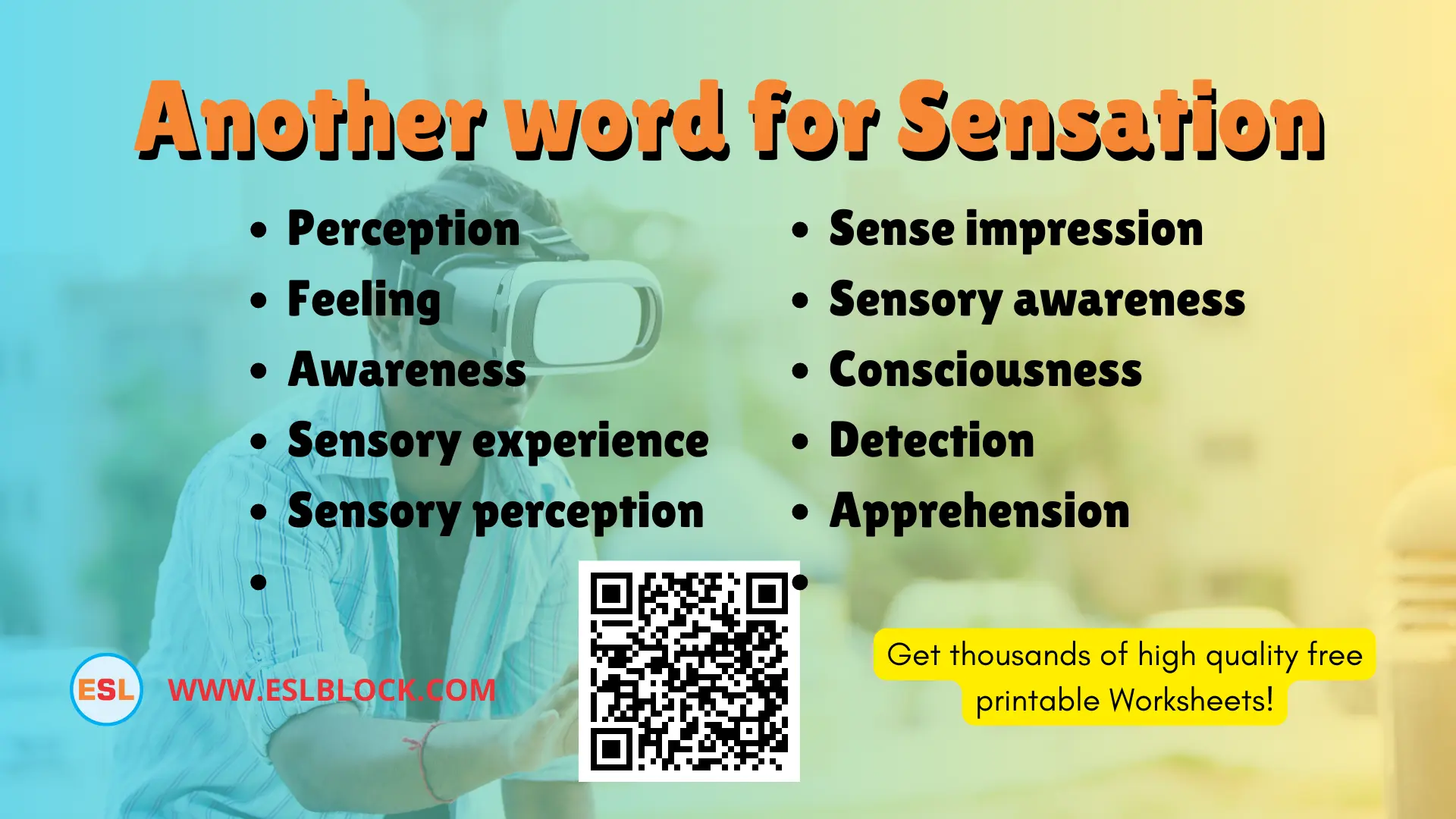 What is another word for Sensation? | Example Sentences with Sensation