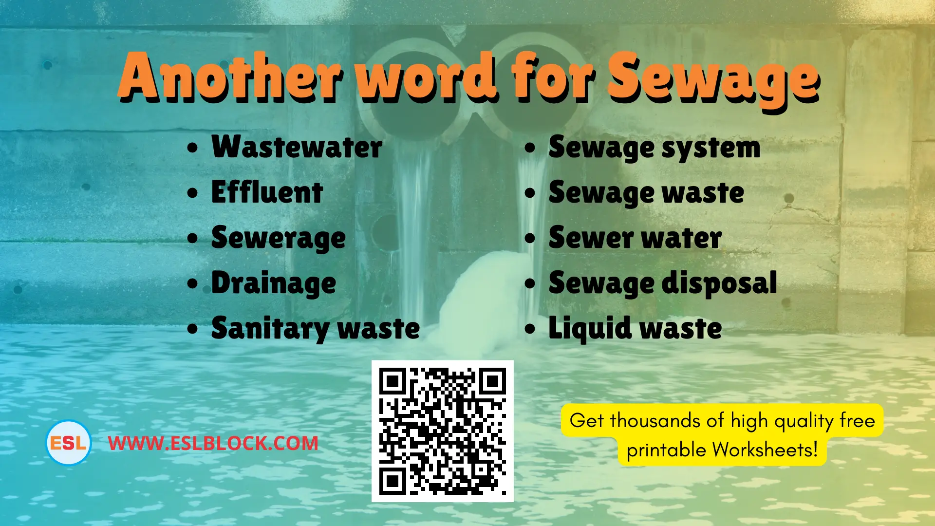 What is another word for Sewage
