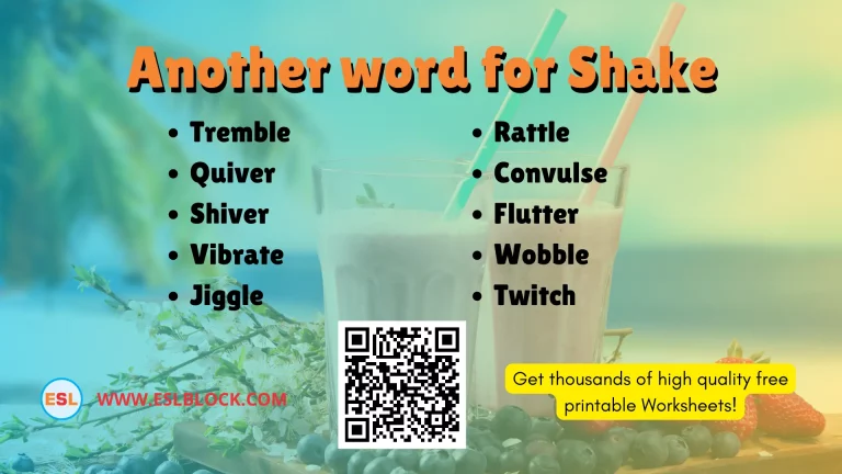 What is another word for Shake
