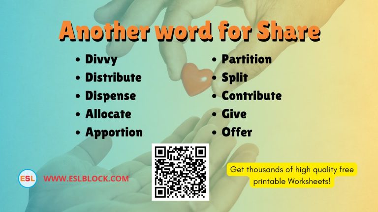 What is another word for Share