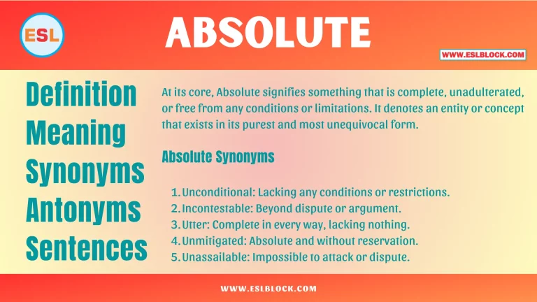 Absolute Definition