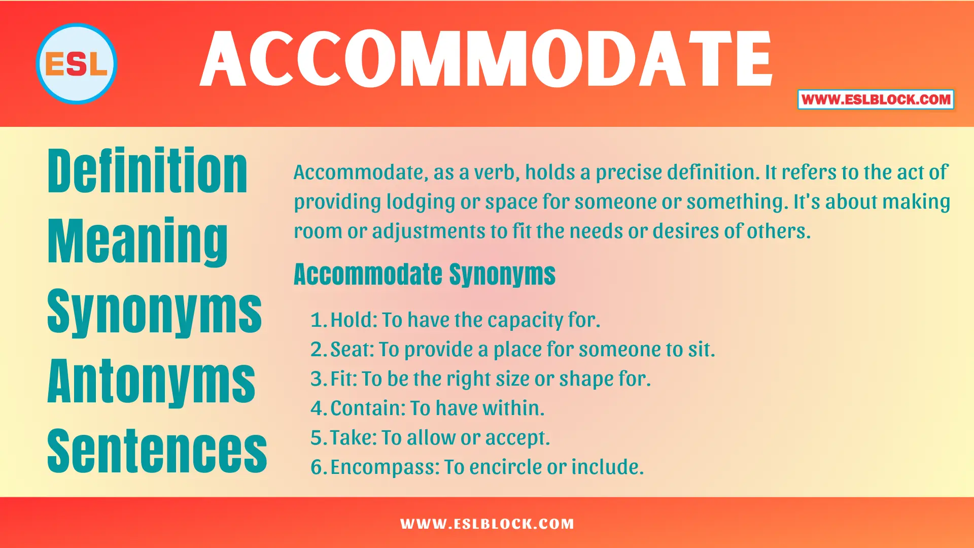 Accommodate Definition5