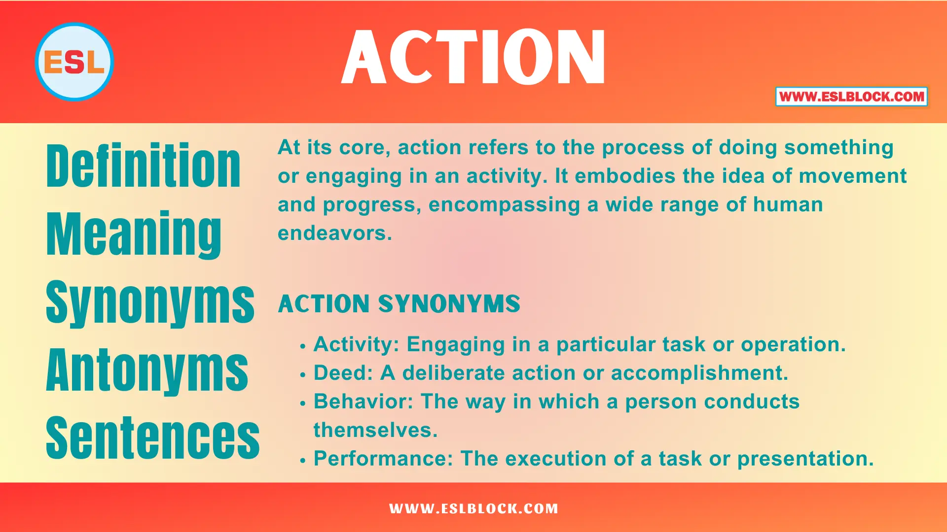 Action Definition