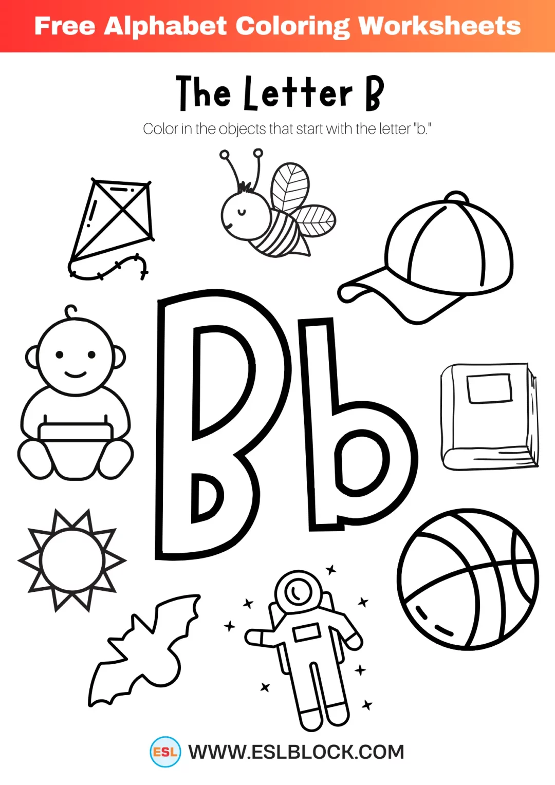 A to Z Alphabet Coloring Worksheets